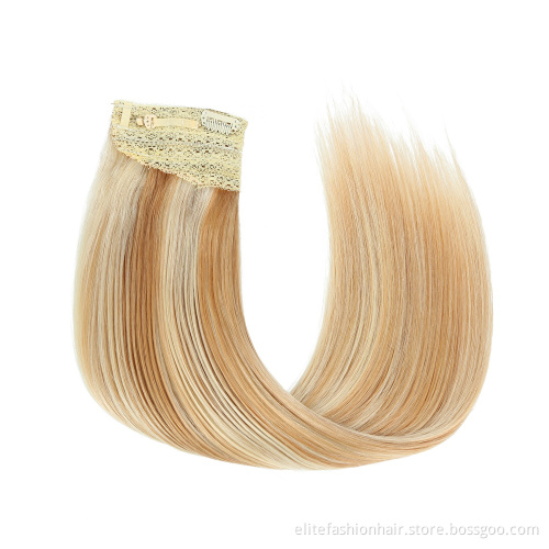 Wholesale Sillky straight Best Quality 100% European Remy Human Hair Halo Hair Extension With Clips Halo human hair extensions